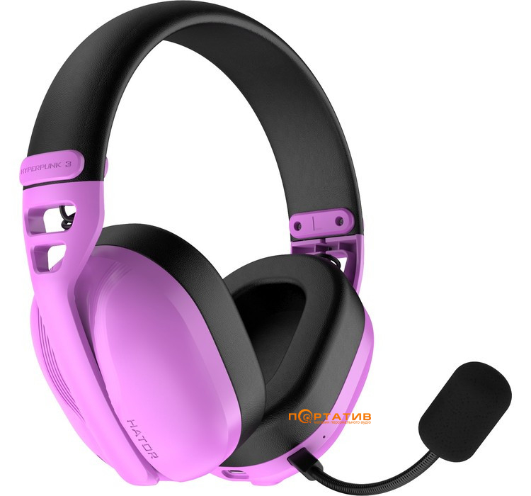 Игровая гарнитура HATOR Hyperpunk 3 Wireless Hi-Res (ESH19) Cyber violet