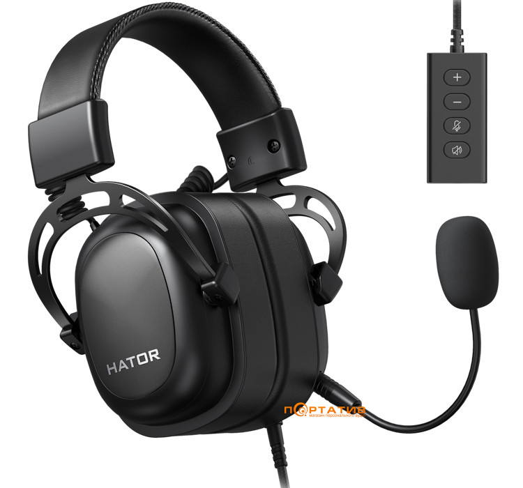 Игровая гарнитура HATOR Hypergang 2 USB 7.1 (HTA-940) Black