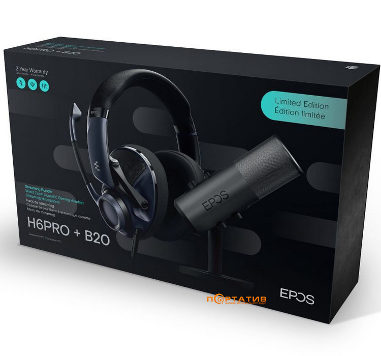EPOS H6PRO + B20 Streaming Bundle