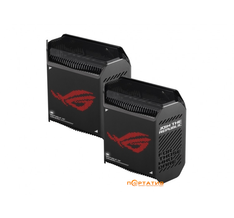 Маршрутизатор ASUS ROG Rapture GT6 2PK Black (90IG07F0-MU9A20)