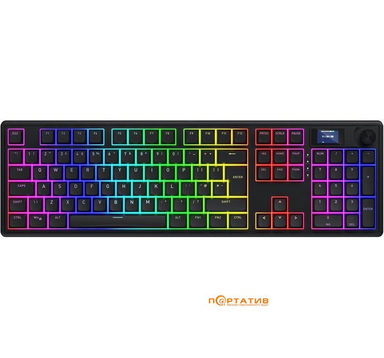 Игровая клавиатура HATOR Skyfall 100 PRO Wireless Black, UK-ISO Silent Switches (HTK4101EU)
