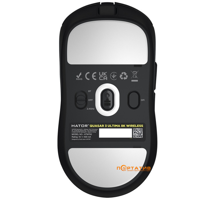 Игровая мышь HATOR Quasar 3 ULTIMA 8K Wireless Black Edition (HTM762)