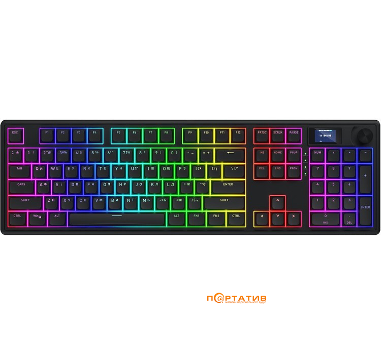 Игровая клавиатура HATOR Skyfall 100 PRO Wireless Black, Silent Switches (HTK4101UA)
