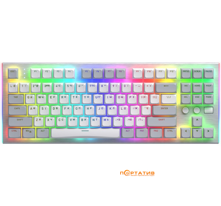 Ігрова клавіатура HATOR Gravity TKL Orange White (HTK561UA)