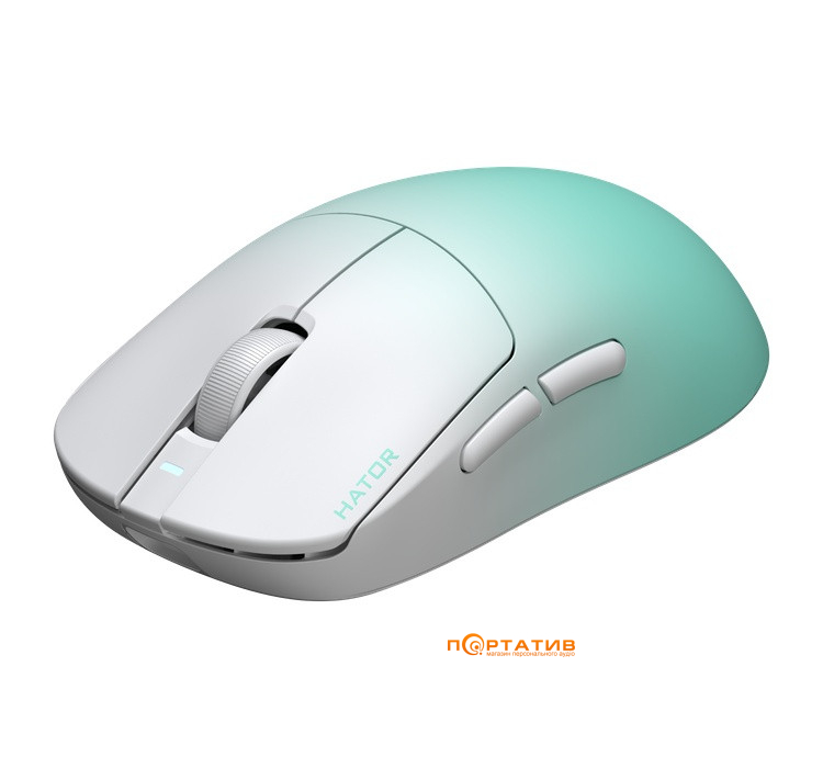 Ігрова миша HATOR Quasar 3 ULTIMA 8K Wireless White/Mint (HTM761)