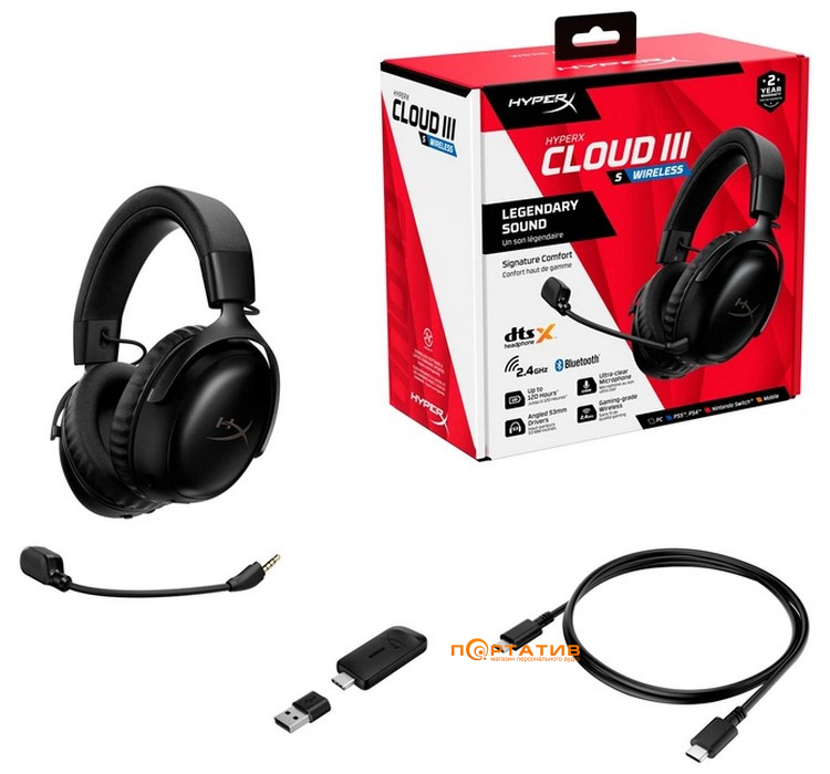 Игровая гарнитура HyperX Cloud III S Black (A59YZAA)