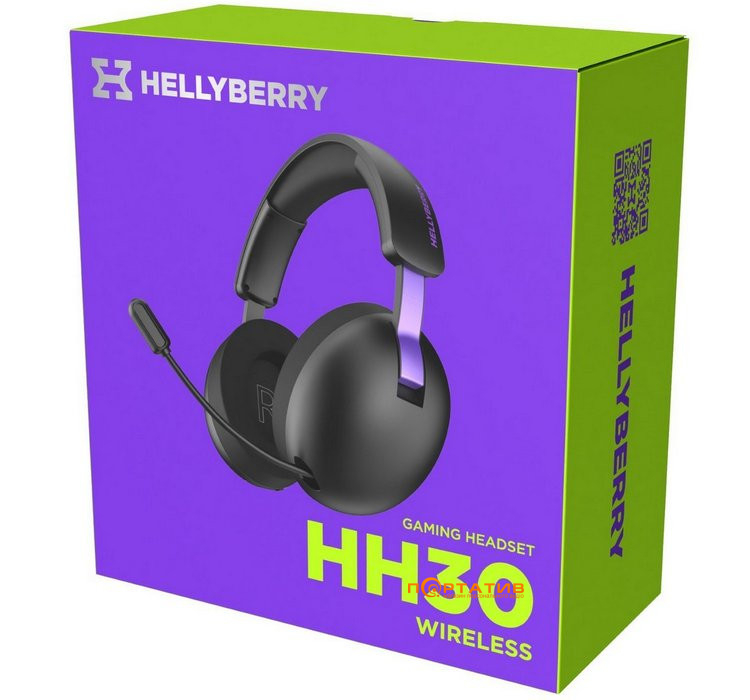 Ігрова гарнітура HATOR Hellyberry HH30 Wireless Black (HH30_wireless_BV)
