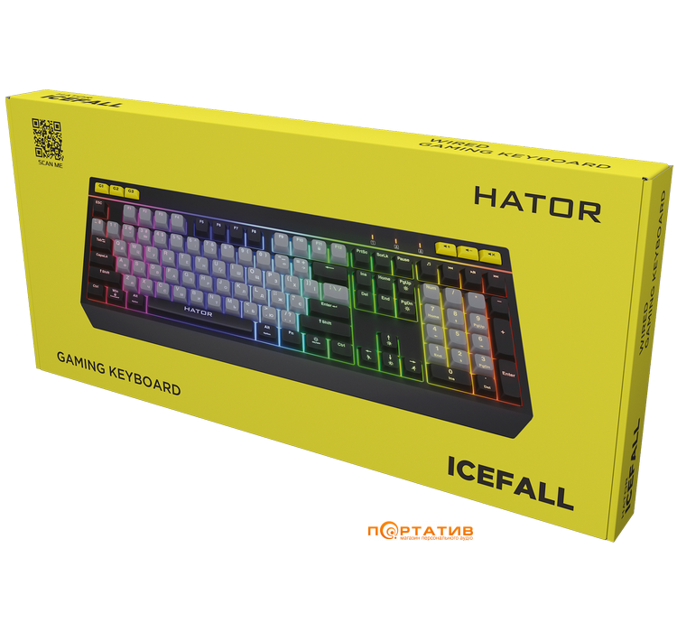 Игровая клавиатура HATOR Icefall Black/Grey (HTK401UA)