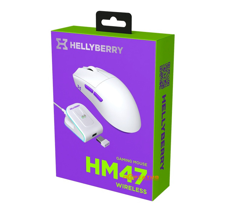 Игровая мышь HATOR Hellyberry HM47 Wireless White-Violet (HM47_white_violet)