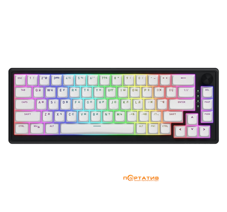 Ігрова клавіатура HATOR Skyfall 65 Wireless Black-White (HTK3160UA)