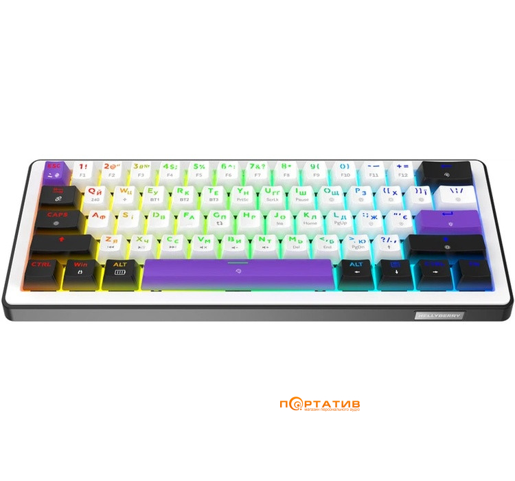 Ігрова клавіатура HATOR Hellyberry HK60 Wireless White-Violet (HK60_Wireless)