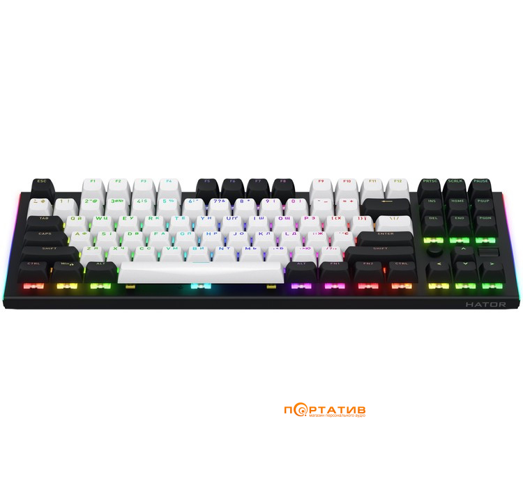 Ігрова клавіатура HATOR Gravity TKL Orange Black (HTK560UA)