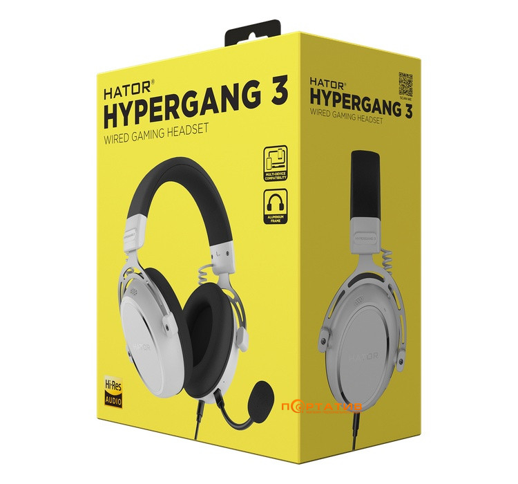 Ігрова гарнітура HATOR Hypergang 3 (ESH06) White