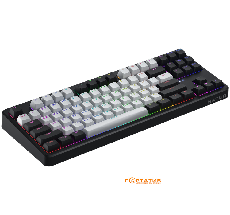 Игровая клавиатура HATOR Rockfall 3 Mecha TKL Wireless Orange, Black (HTK850UA)