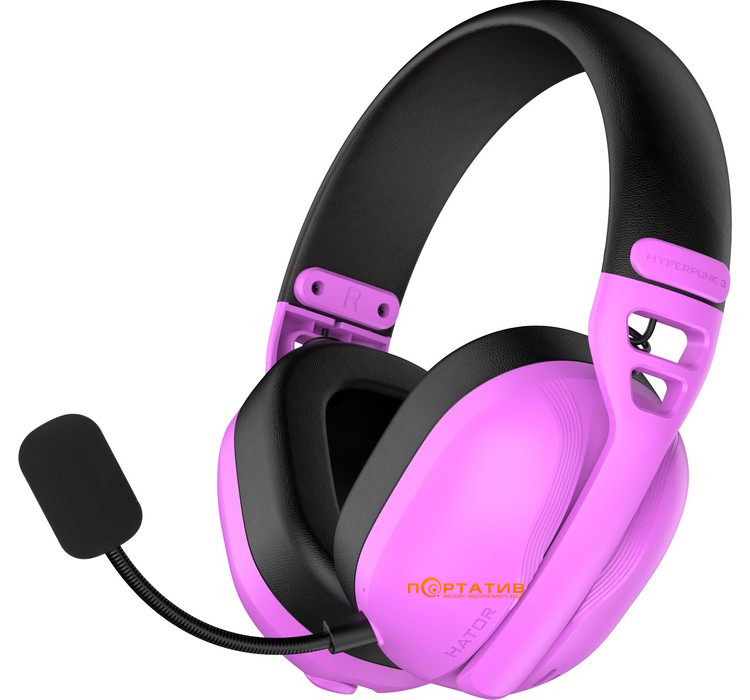 Игровая гарнитура HATOR Hyperpunk 3 Wireless Hi-Res (ESH19) Cyber violet