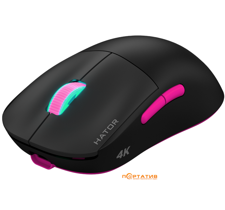 Игровая мышь HATOR Quasar 2 Ultra 4K Wireless Black/Pink (HTM570BP)