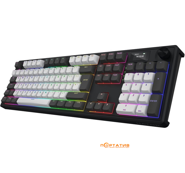 Игровая клавиатура HATOR Skyfall 100 PRO Wireless Grey-Black, UK-ISO Silent Switches (HTK4100EU)