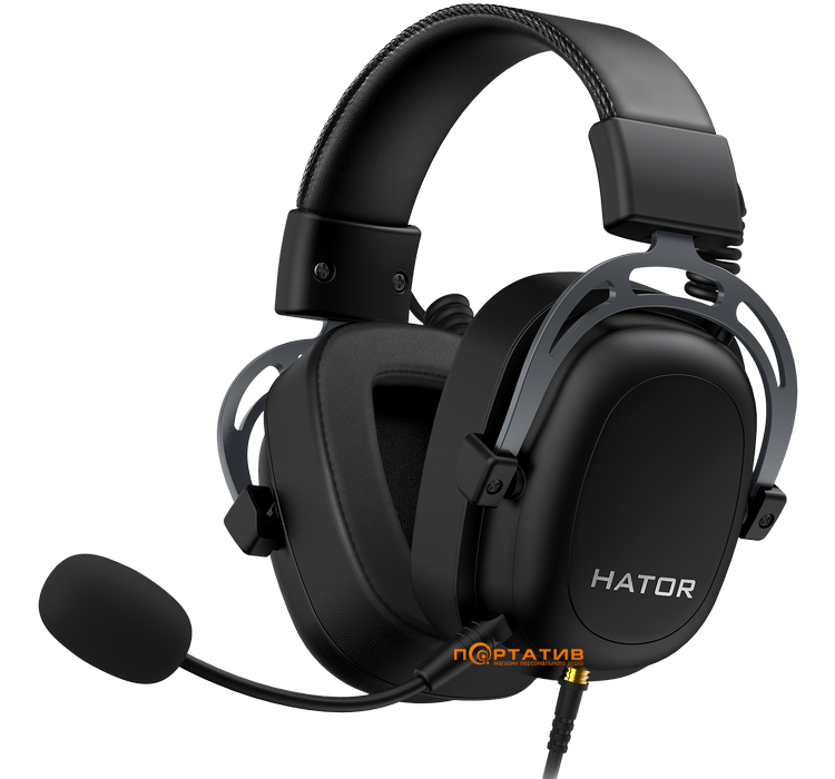 Ігрова гарнітура HATOR Hypergang 2 USB 7.1 (HTA-945) Titanium Edition