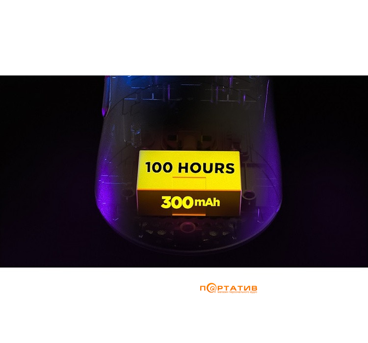 Ігрова миша HATOR Quasar 3 ULTIMA 8K Wireless Black/Violet (HTM760)