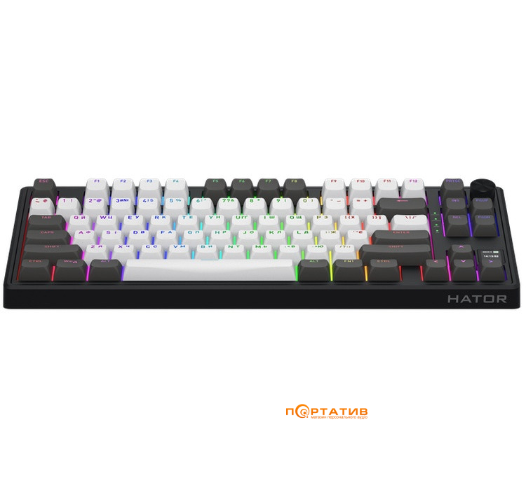 Игровая клавиатура HATOR Skyfall 80 PRO Wireless Grey-Black, Sillent Switches (HTK4180UA)