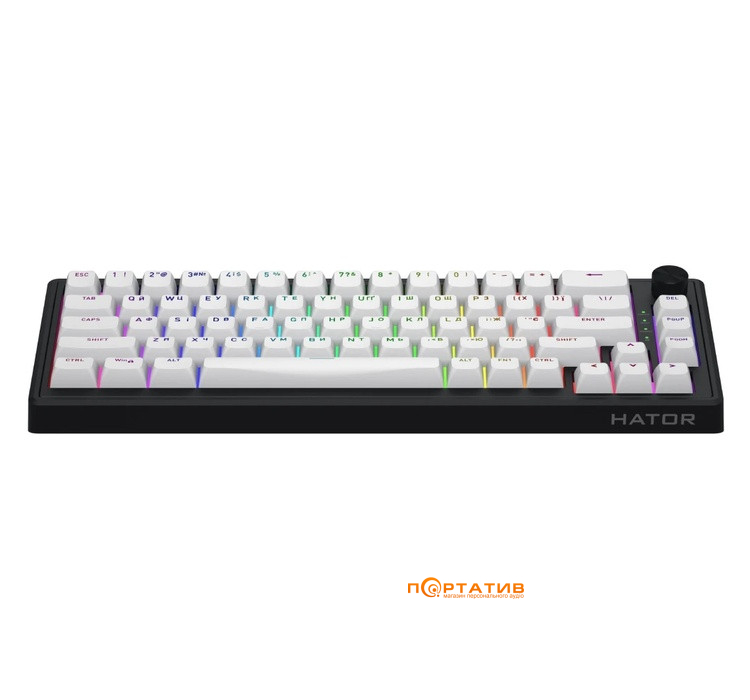 Ігрова клавіатура HATOR Skyfall 65 Wireless Black-White (HTK3160UA)