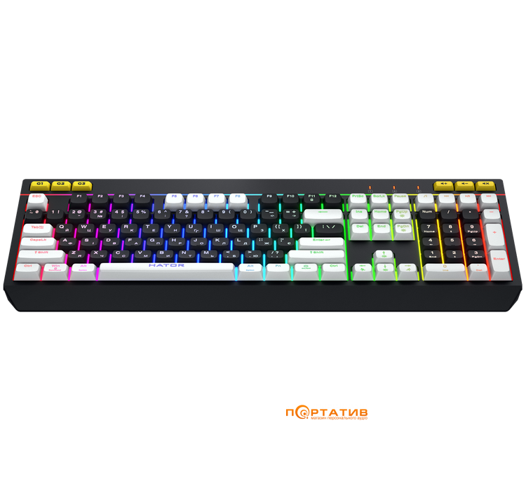 Игровая клавиатура HATOR Icefall Black/White (HTK400UA)