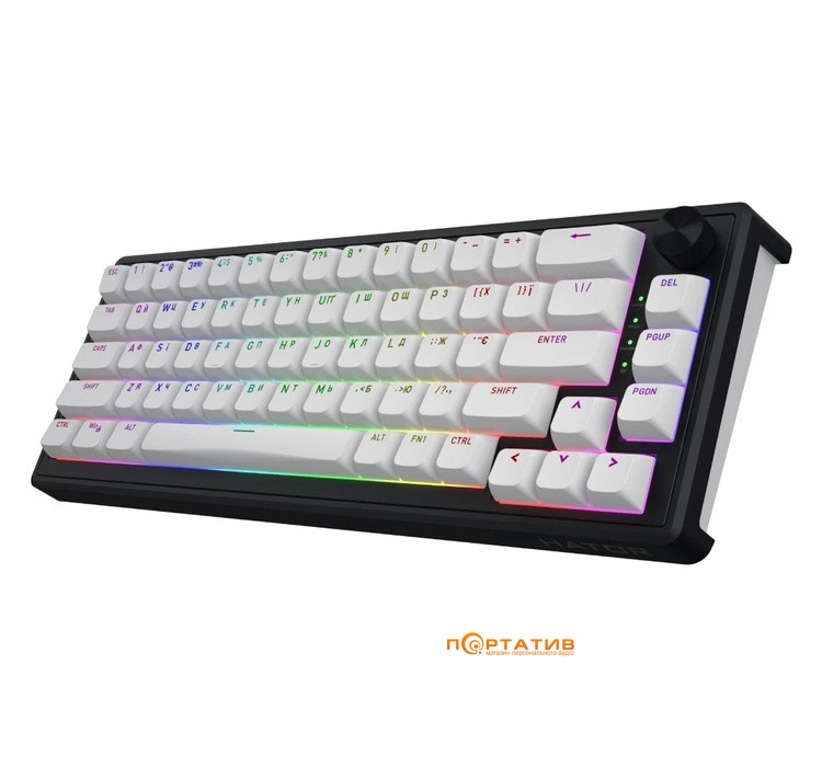 Ігрова клавіатура HATOR Skyfall 65 Wireless Black-White (HTK3160UA)