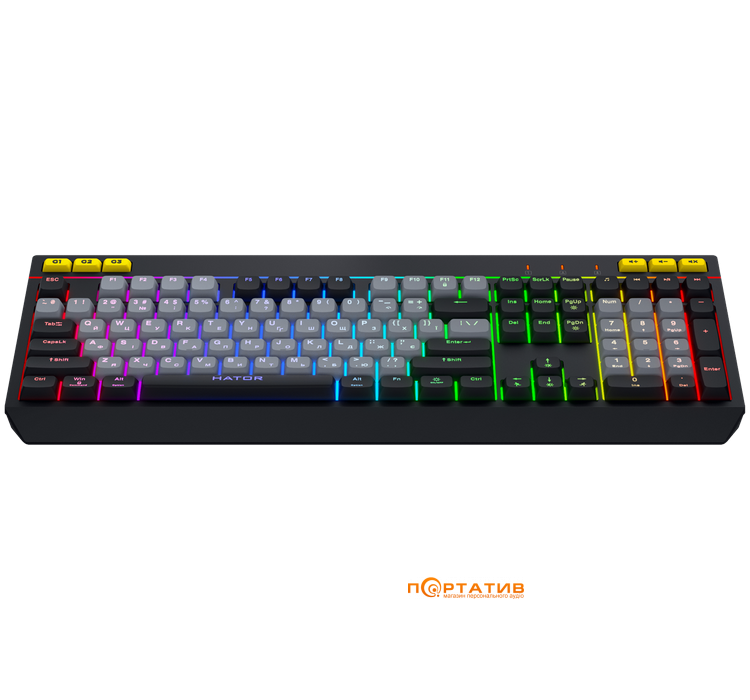 Игровая клавиатура HATOR Icefall Black/Grey (HTK401UA)