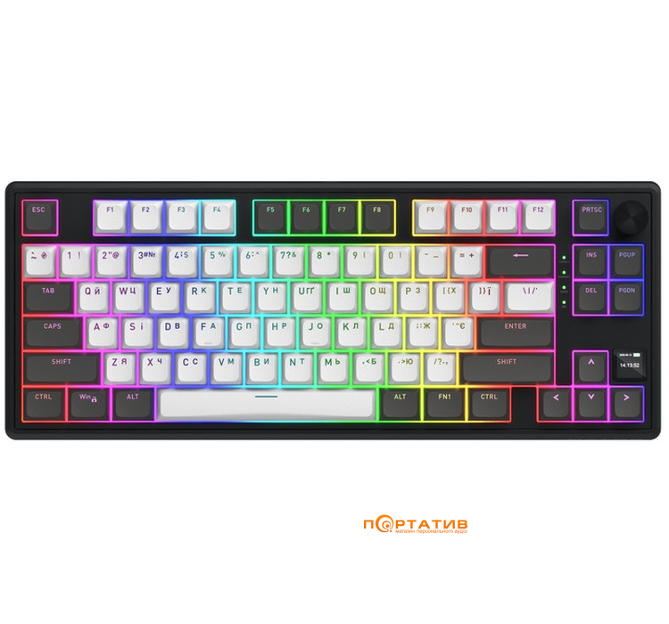 Игровая клавиатура HATOR Skyfall 80 PRO Wireless Grey-Black, Sillent Switches (HTK4180UA)