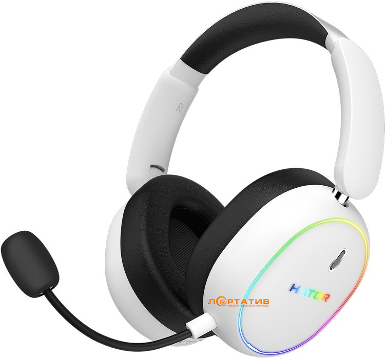 Игровая гарнитура HATOR Phoenix 2 Wireless Hi-Res (ESH41) White