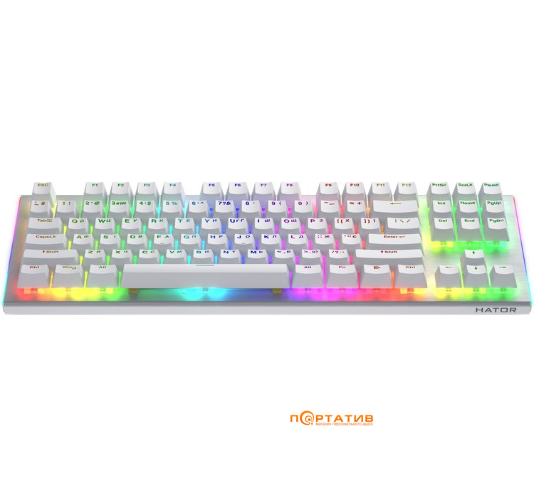 Игровая клавиатура HATOR Gravity X TKL Orange White (HTK551UA)