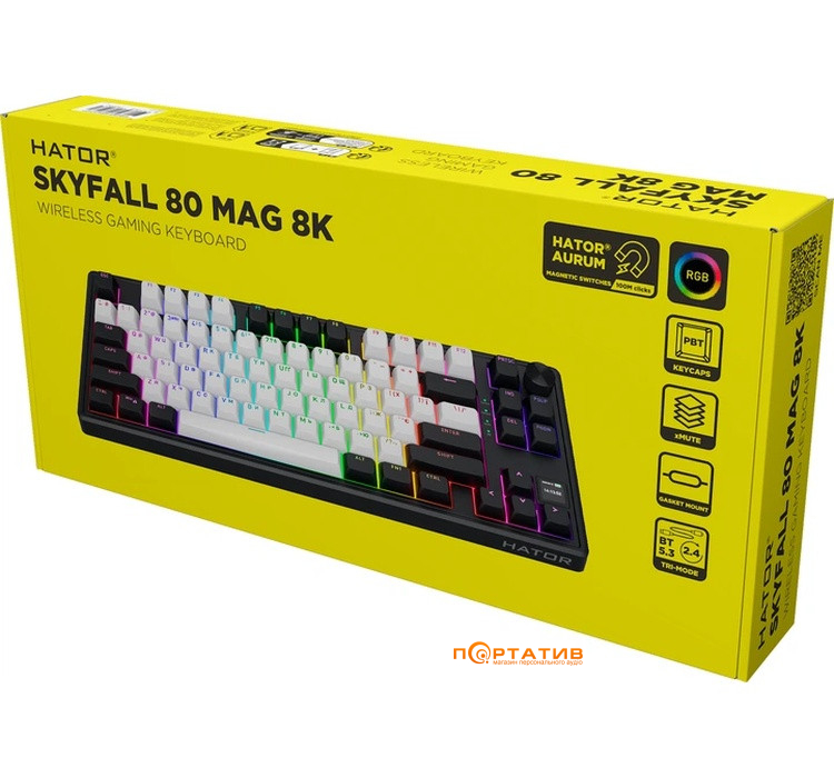 Игровая клавиатура HATOR Skyfall 80 MAG Ultima 8K Wireless Black-White (HTK3880UA)