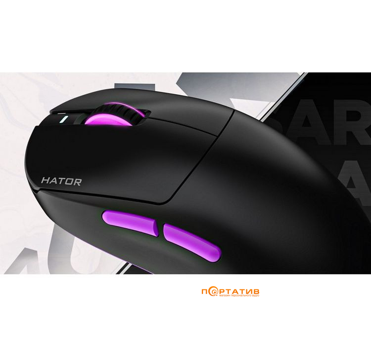 Ігрова миша HATOR Quasar 3 Ultra 8K Wireless Black (HTM770)