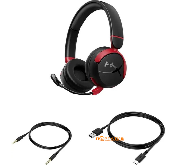 Ігрова гарнітура HyperX Cloud Mini Wireless Black/Red (7G8F1AA)