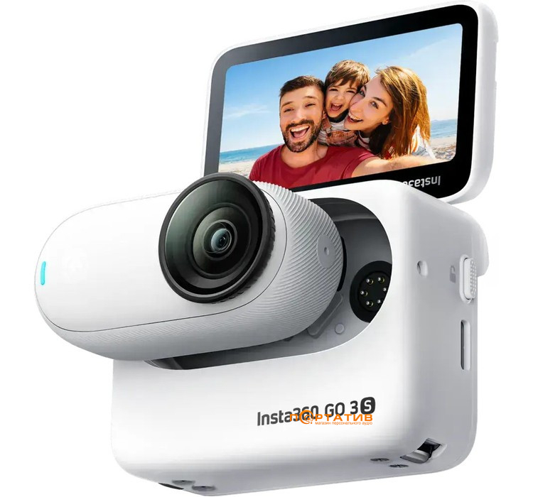 Экшн-камера Insta360 GO 3S Standard Edition Arctic White 128GB (CINSAATAGO3S04)