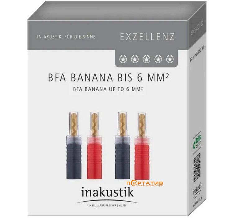Коннектор Inakustik Excellence BFA Banana Set 50 (1 шт.)