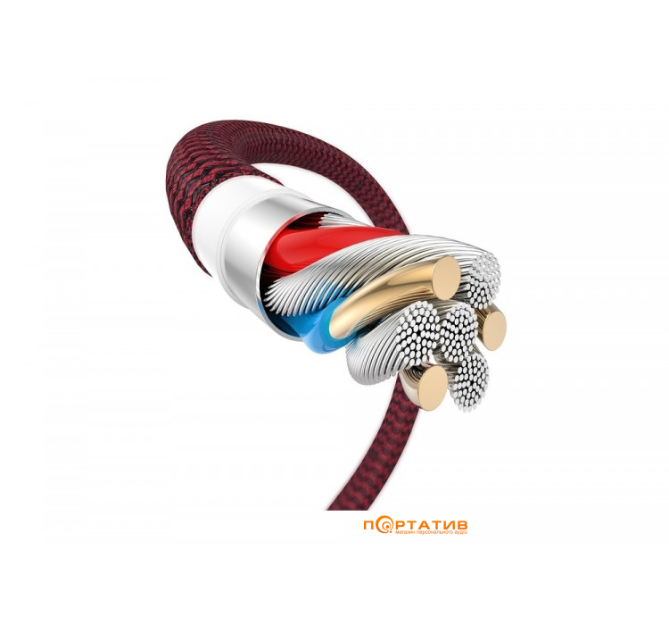 Кабель T-phox Jagger T-L814 Lightning - 1m Red (T-L814 red)