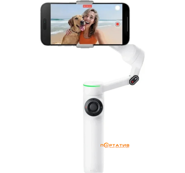 Монопод-стабілізатор Insta360 Flow 2 Pro Creator Bundle Summit White (CINSABQB205)