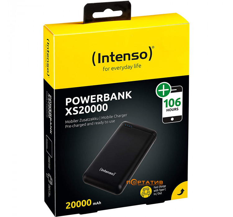 Intenso Power Bank 20000mAh XS20000 Black (7313550)