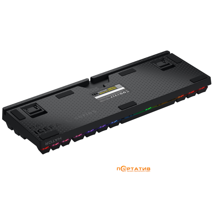 Игровая клавиатура HATOR Icefall Mecha TKL Wireless Rainbow Black U (HTK287UA)