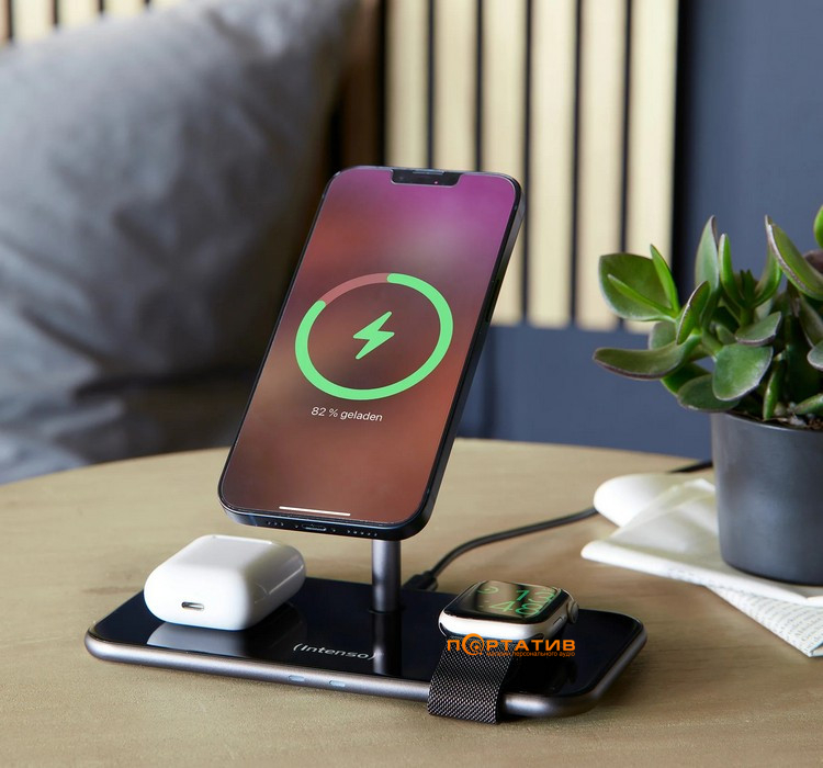 Беспроводное ЗУ Intenso MB13 Magnetic Wireless Charger (7410810)
