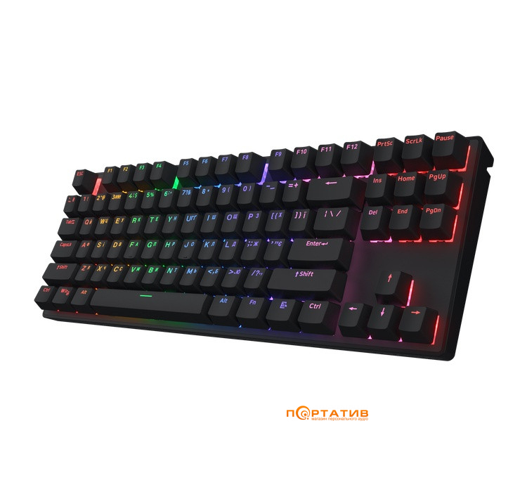 Игровая клавиатура HATOR Icefall Mecha TKL Wireless Rainbow Black (HTK287UA)
