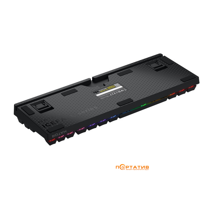 Игровая клавиатура HATOR Icefall Mecha TKL Wireless Rainbow Black (HTK287UA)