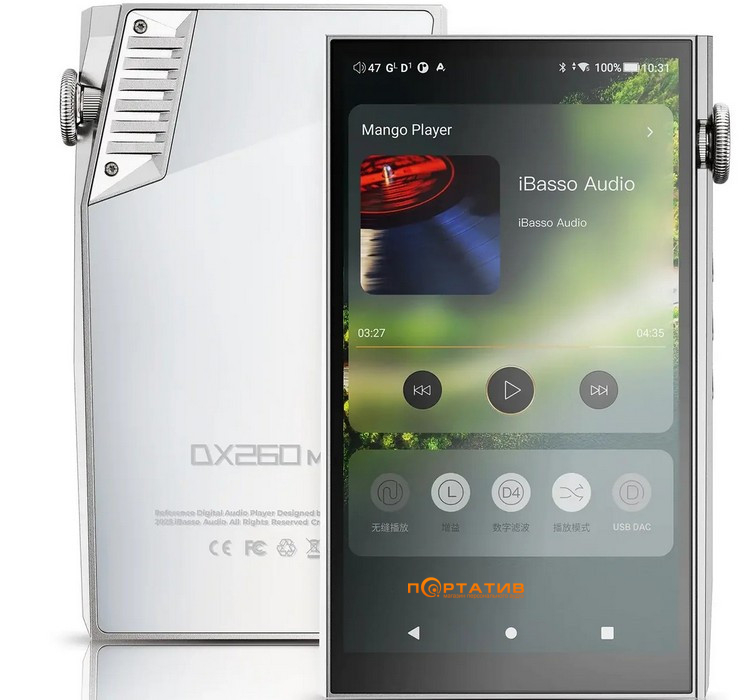 Hi-Fi аудиоплеер iBasso DX260 MK2 Silver White