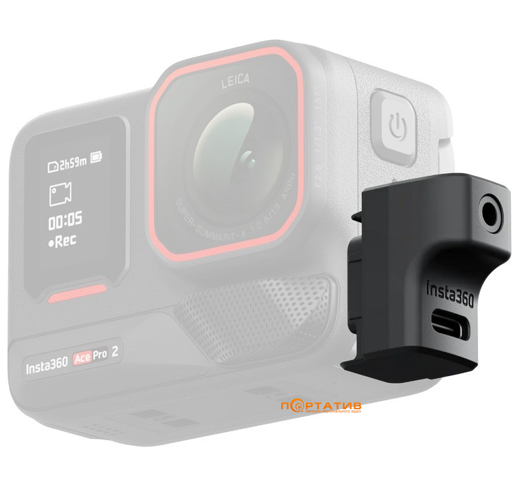 Адаптер до мікрофону Insta360 Ace Pro Mic Adapter (CINSAAXD)