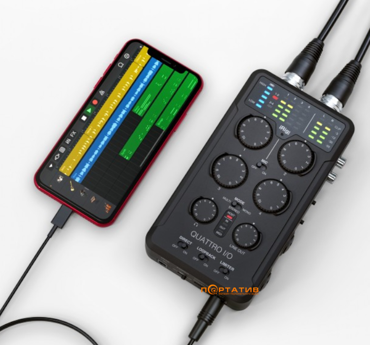 Аудіоінтерфейс IK Multimedia iRig Pro Quattro I/O