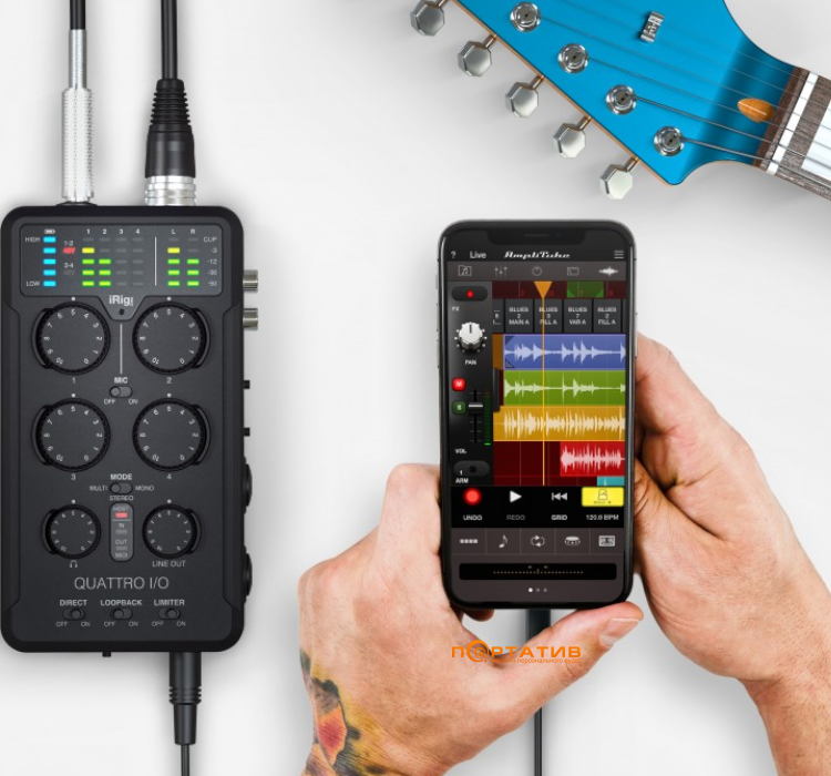 Аудіоінтерфейс IK Multimedia iRig Pro Quattro I/O