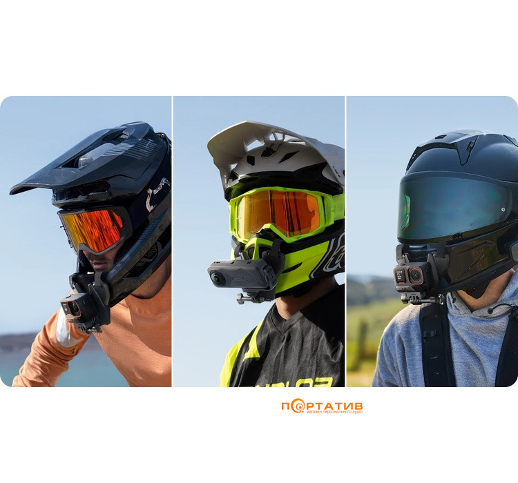 Крепление на шлем Insta360 Helmet Chin Mount 2.0 (CINSEAVV)