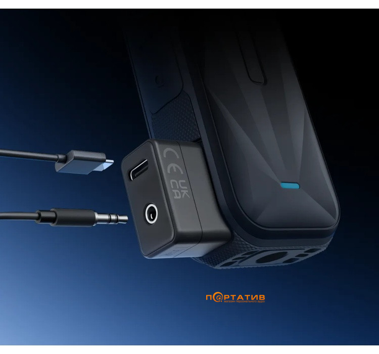 Адаптер для микрофона Insta360 X5 Mic Adapter (CINSBAHK)
