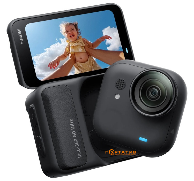 Экшн-камера Insta360 GO Ultra Standard Bundle Midnight Black (CINSABEA201)